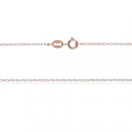 Серебряная цепочка покрытая позолотой 585 °, якорь круглый (151А)
