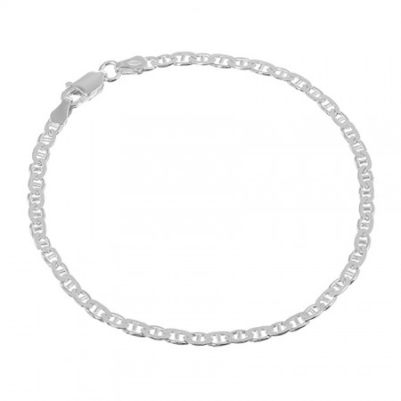 Срібний браслет, гуччі марина (барлі) (810)