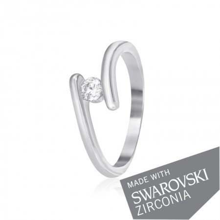 Серебряное кольцо с цирконием SWAROVSKI ZIRCONIA