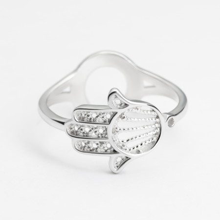 Серебряное кольцо покрытое родием