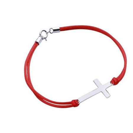 Серебряный браслет крест из серебра