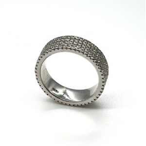 Серебряное кольцо в стиле 'Tiffany' с фианитами