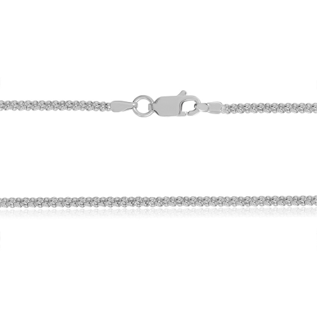 Серебряная цепочка, корейская (попкорн) (942Р)