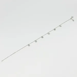 Срібний браслет зі вставкою фіаніт