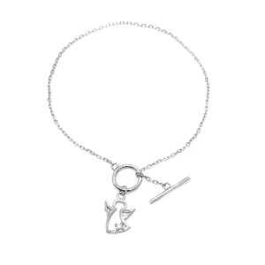 Срібний браслет зі вставкою фіаніт