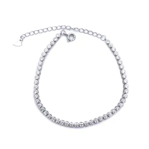 Срібний браслет зі вставкою фіаніт