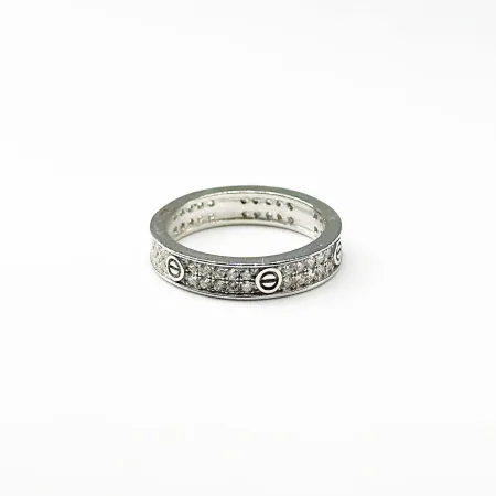 Серебряное кольцо в стиле Cartier