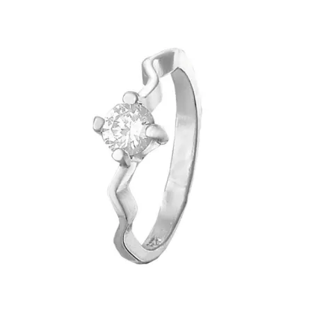 Серебряное кольцо с фианитами
