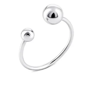 Срібна каблучка геометрія кулі