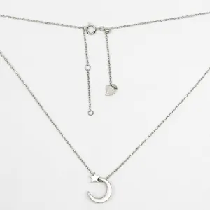 Срібне кольє родоване