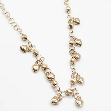 Срібне кольє в позолоті