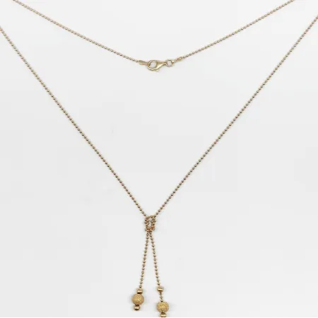 Срібне кольє з позолотою, плетіння Фантазія