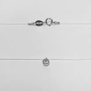 Кольє мононитка з мінімалістичною підвіскою