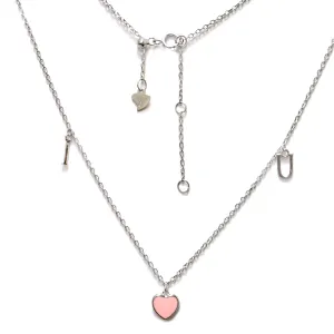 Срібне кольє в стилі 'Tiffany' зі вставкою емаль