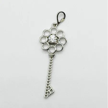 Срібна підвіска зі вставкою Swarovski Zirconia