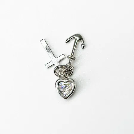 Срібна підвіска зі вставкою Swarovski Zirconia