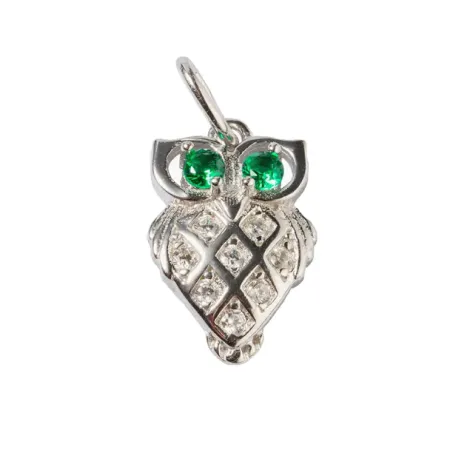 Серебряная подвеска с фианитами