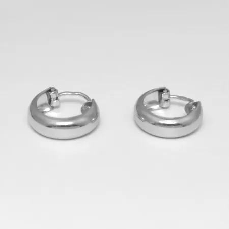 Срібні сережки кільця