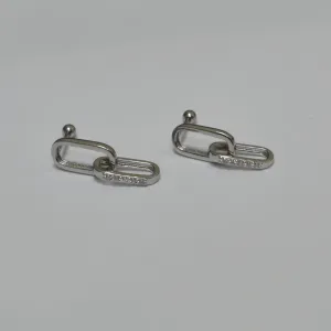 Срібні сережки з фіанітами