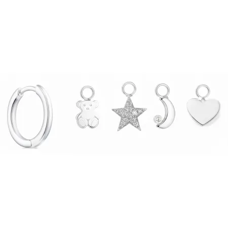 Срібні сережки в стилі  'Tous'