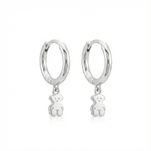 Срібні сережки у стилі  'Tous'