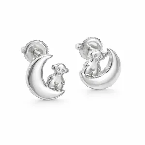 Срібні сережки у стилі  'Tous'