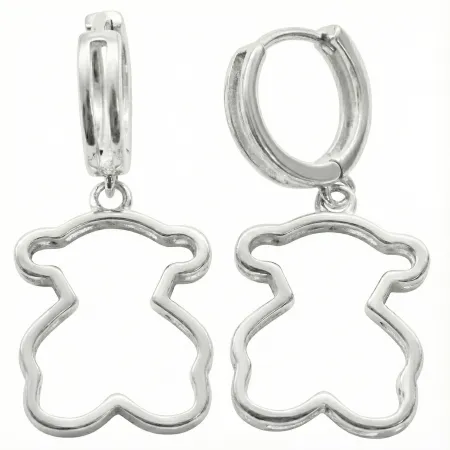 Срібні сережки у стилі  'Tous'