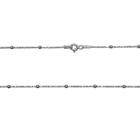 Срібний ланцюжок снейк з кульками