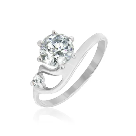 Серебряное кольцо с фианитами