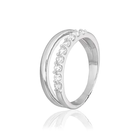 Серебряное кольцо с фианитами