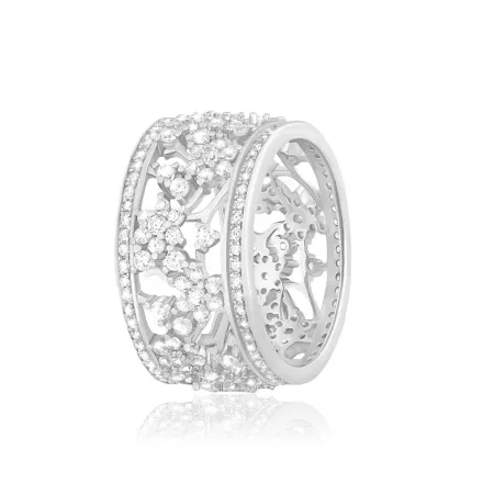 Серебряное кольцо с фианитами