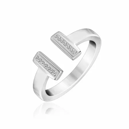 Серебряное кольцо с фианитами