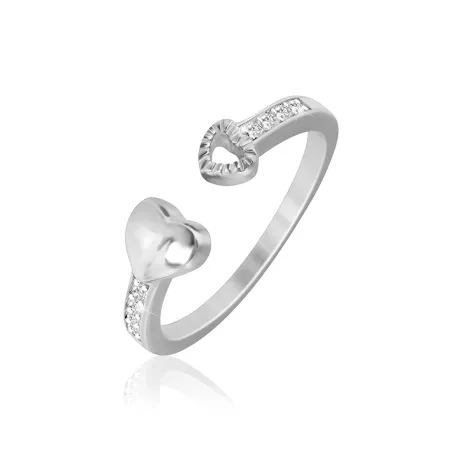 Серебряное кольцо с фианитами