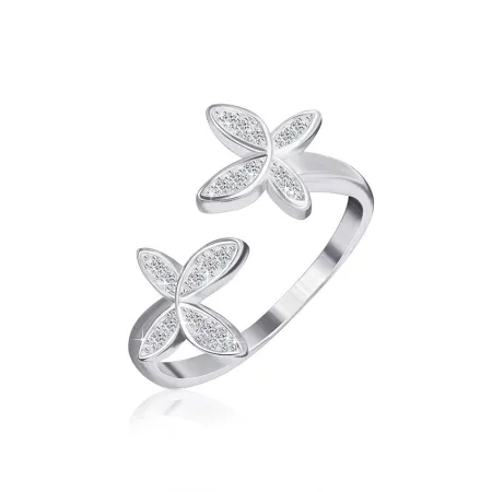 Серебряное кольцо с фианитами