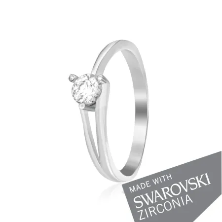 Срібна каблучка з цирконієм SWAROVSKI ZIRCONIA