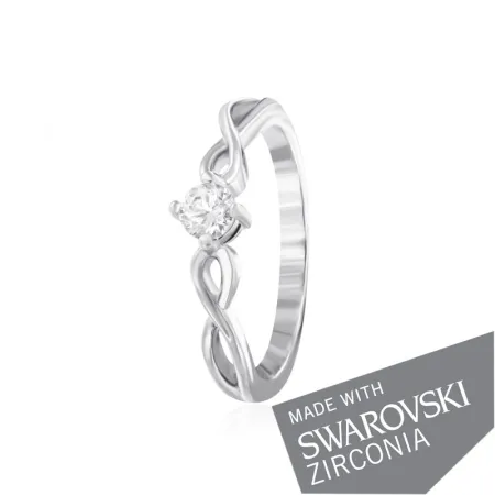 Срібна каблучка з цирконієм SWAROVSKI ZIRCONIA