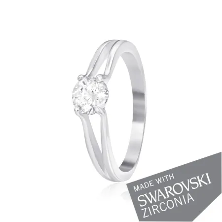 Срібна каблучка з цирконієм SWAROVSKI ZIRCONIA