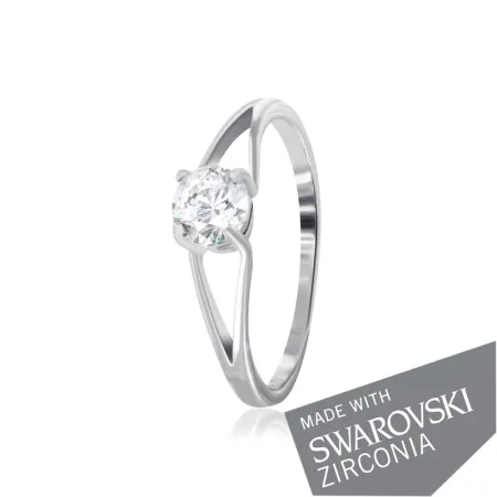Срібна каблучка з цирконієм SWAROVSKI ZIRCONIA