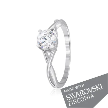Срібна каблучка з цирконієм SWAROVSKI ZIRCONIA