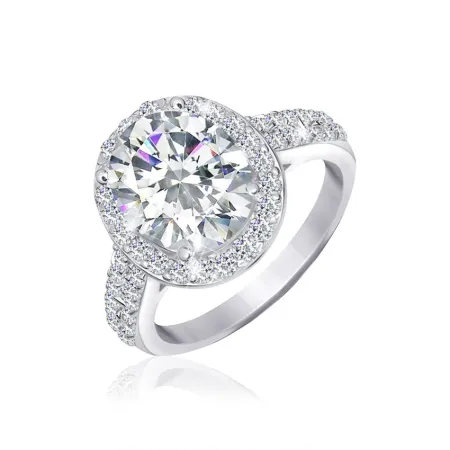 Серебряное кольцо с фианитами