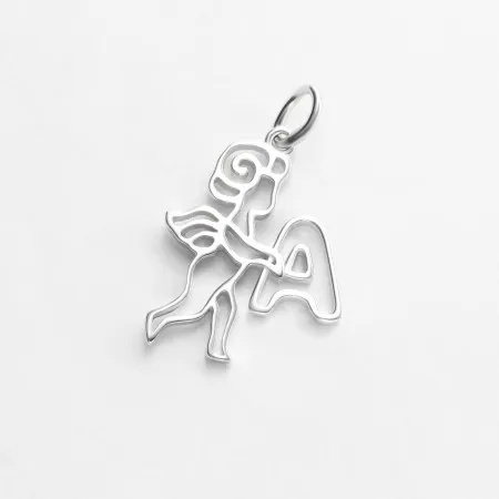 Срібний підвіс літера 'А'