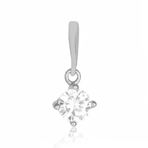 Срібний підвіс з одним фіанітом