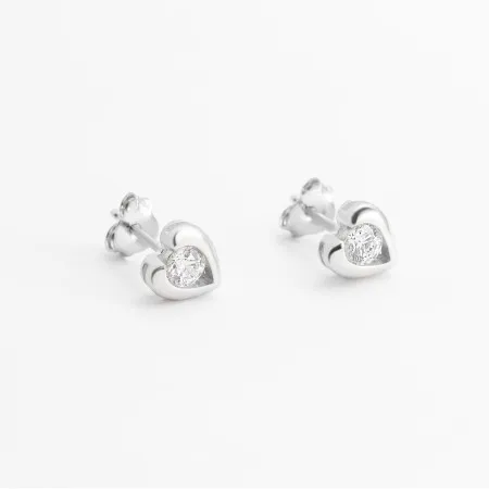 Срібні сережки зі вставкою Swarovski Zirconia