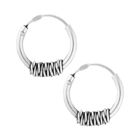 Срібні сережки конго