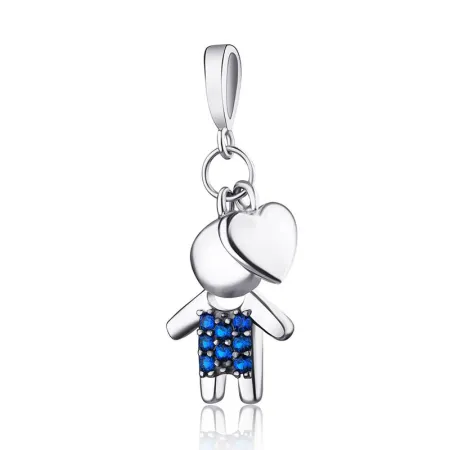 Серебряный подвес с синими фианитами