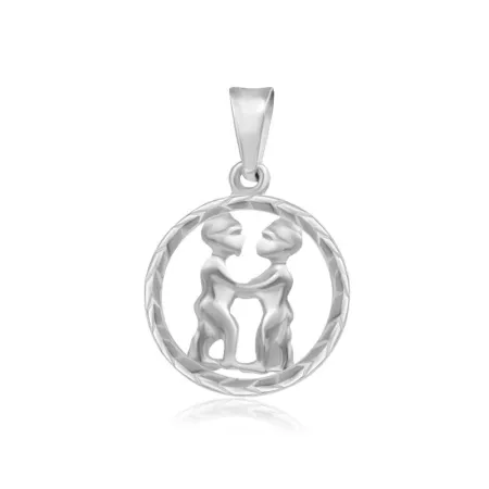 Срібний підвіс 'Близнюки'